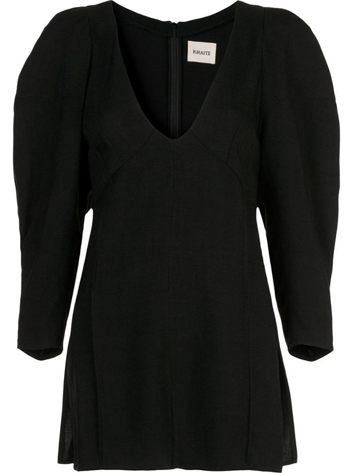 Khaite Side Slit Blouse - Black