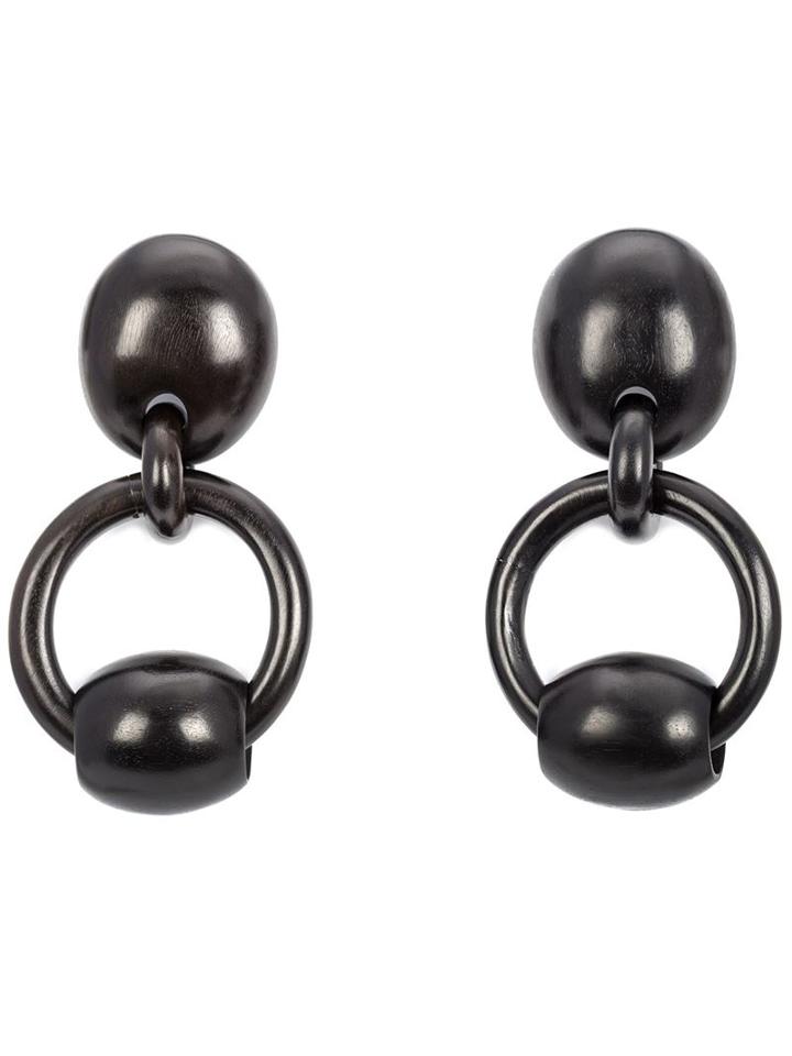Monies Hooped Bead Clip On Earrings
