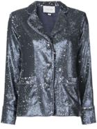 Alexis Sequin Embellished Jacket - Blue