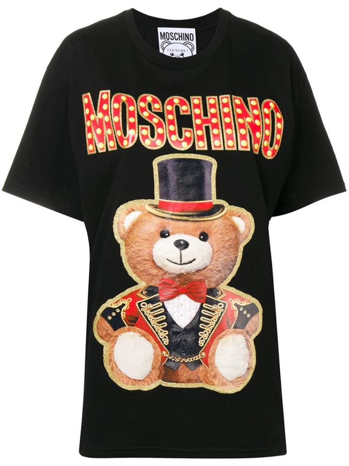 Moschino Logo Teddy T-shirt - Black