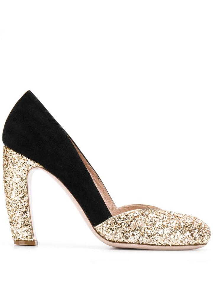 Miu Miu Sequin Embellished Pumps - Gold