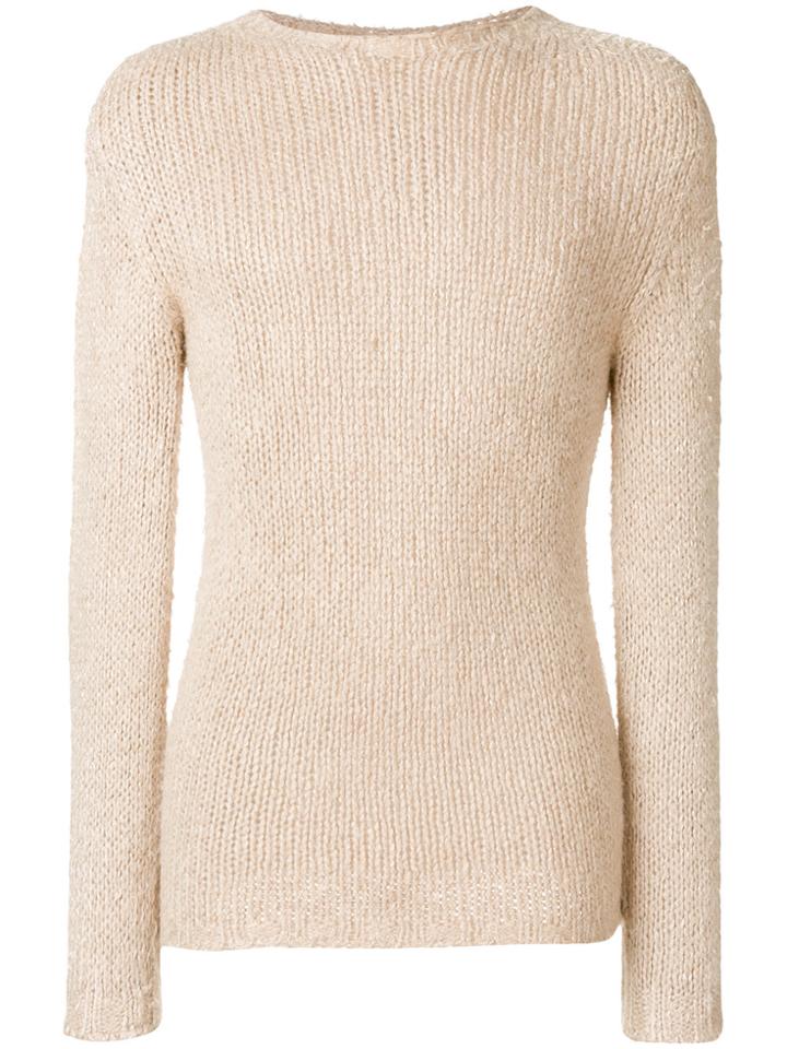 Rick Owens Open Knit Sweater - Nude & Neutrals