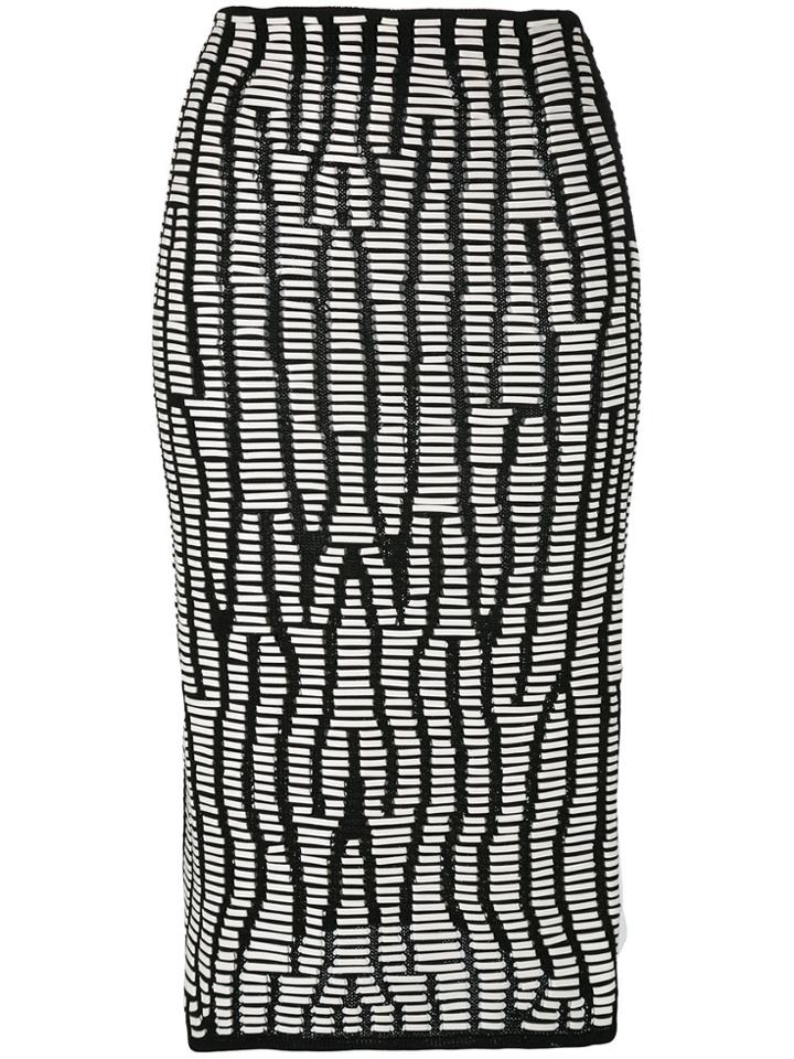 Proenza Schouler Optical Illusion Skirt - Black