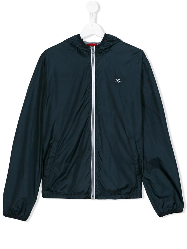 Fay Kids - Lightweight Hooded Jacket - Kids - Cotton/polyimide - 13 Yrs, Black
