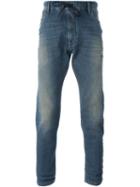 Diesel Elasticated Waistband Jeans, Men's, Size: 28, Blue, Cotton/polyester/spandex/elastane