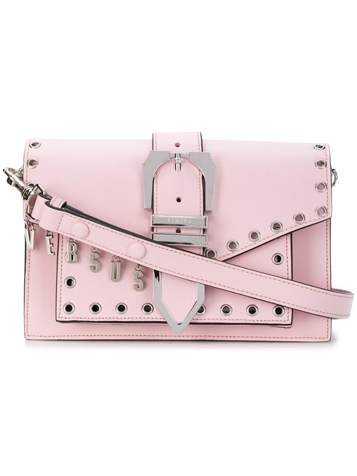 Versus Studded Shoulder Bag - Pink & Purple