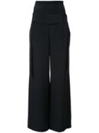 Kitx Wide-leg Trousers, Women's, Size: 12, Black, Silk Crepe