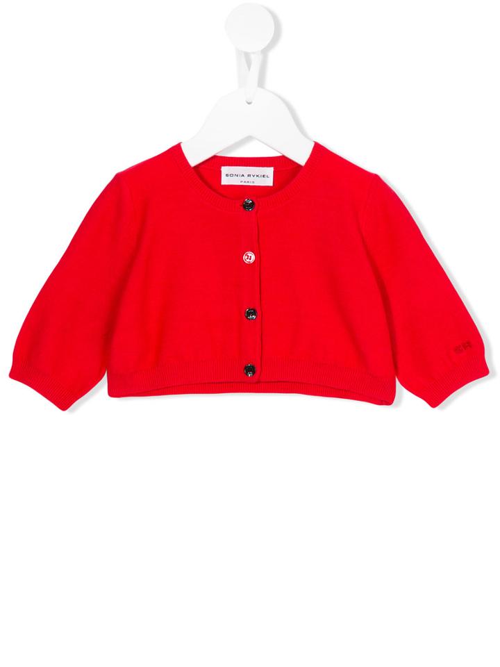 Rykiel Enfant Round Neck Cardigan, Girl's, Size: 6 Yrs, Red