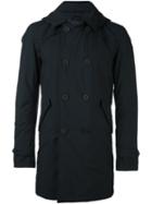 Herno Double-breasted Down Coat, Men's, Size: 50, Black, Polyester/polyamide/feather Down