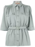 Jean Louis Scherrer Pre-owned Belted Jacket - Grey