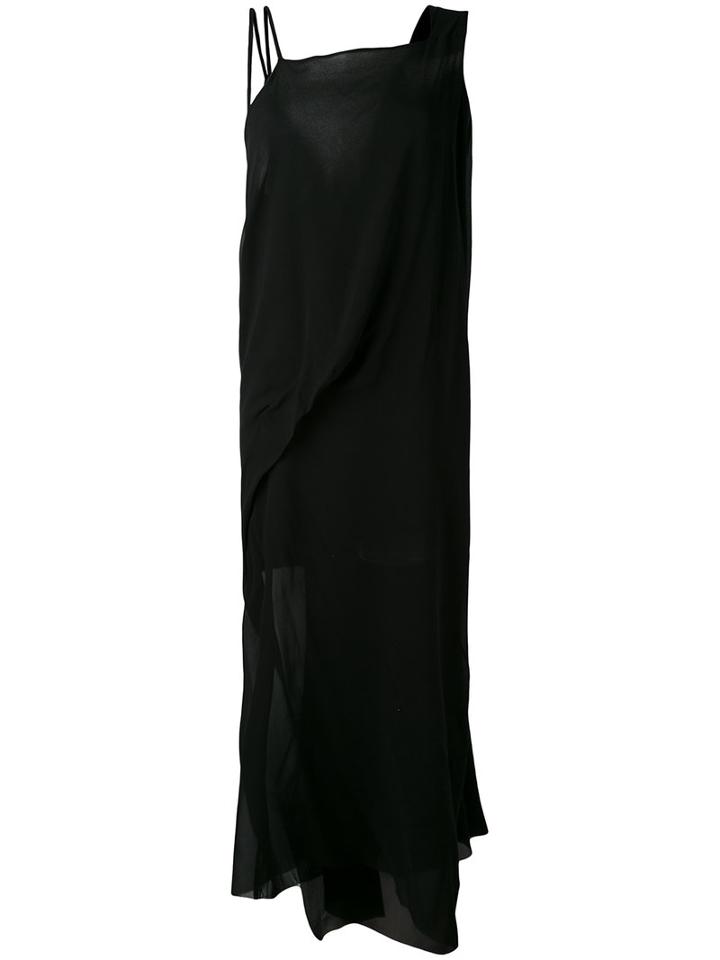 Sheer Shift Dress - Women - Silk - 42, Black, Silk, Isabel Benenato