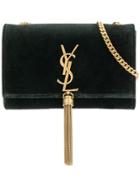 Saint Laurent Kate Tassel Chain Wallet - Green