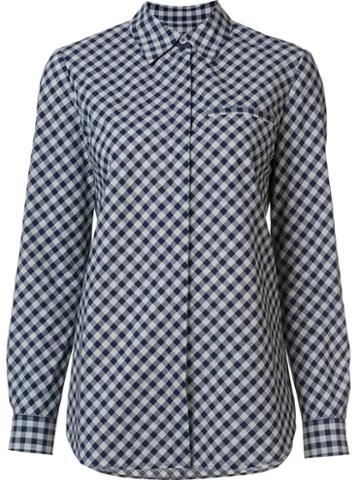 Lafayette 148 Chest Pocket Checked Shirt