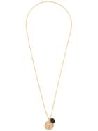 Saint Laurent Double Pendant Necklace - Gold