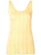 Etro Wave Pattern Vest Top - Yellow
