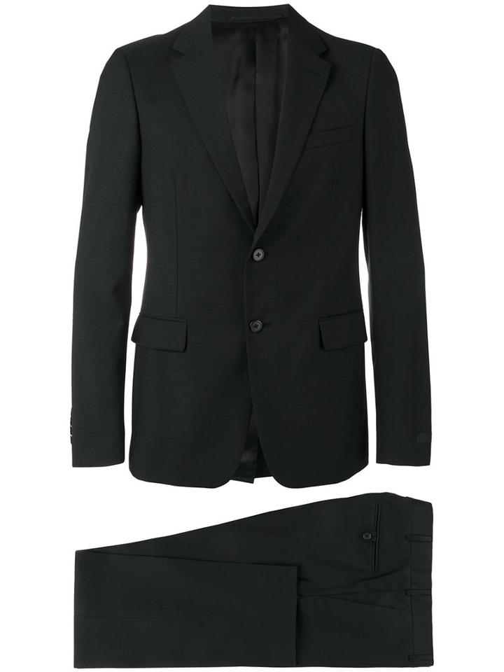 Prada Formal Suit, Men's, Size: 50, Black, Cotton/cupro/virgin Wool