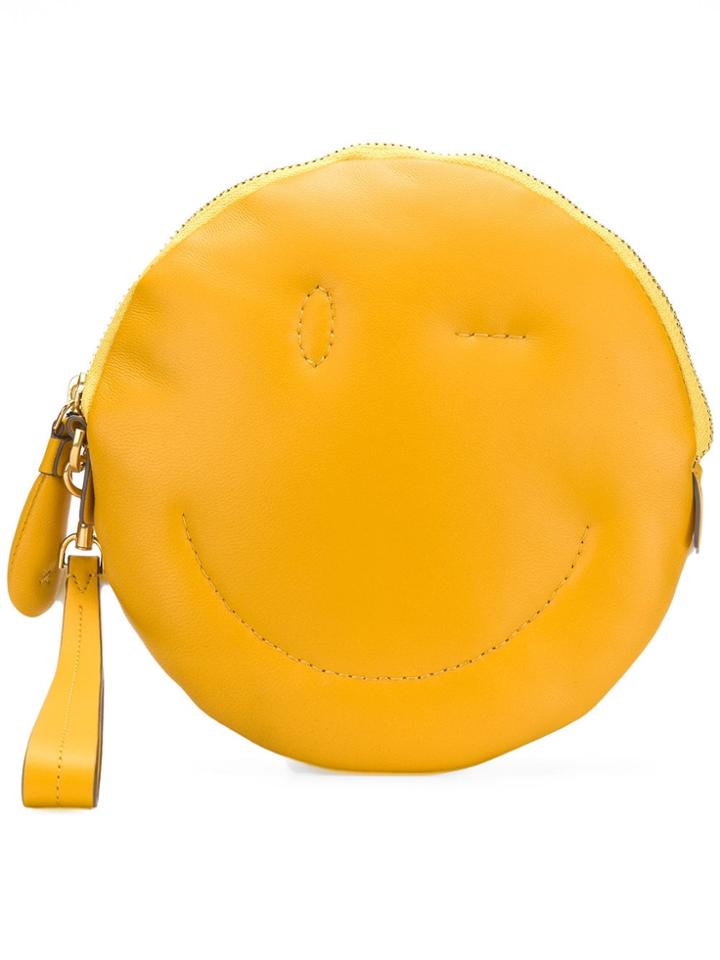 Anya Hindmarch Circle Clutch - Yellow & Orange