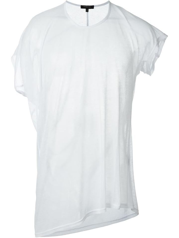 Unconditional Asymmetric Sheer T-shirt