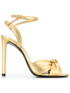 Saint Laurent Slingback Sandals - Metallic