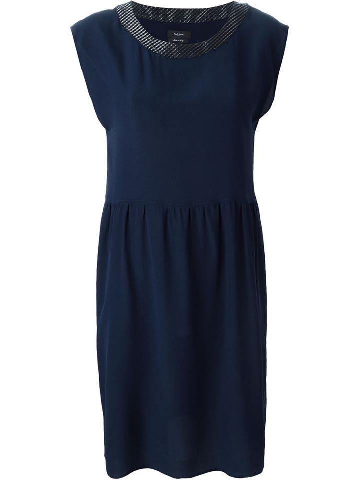 Paul Smith Black Label Contrast Detail Shortsleeved Dress
