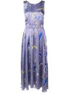 Forte Forte Floral Embroidered Dress - Blue