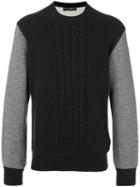 Dolce & Gabbana - Knitted Jumper - Men - Cotton/calf Leather/virgin Wool - 48, Black, Cotton/calf Leather/virgin Wool
