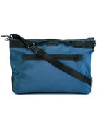 Emporio Armani Detachable Strap Shoulder Bag, Men's, Blue, Polyester