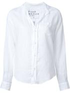 Frank & Eileen Chest Pocket Shirt, Women's, Size: Large, White, Linen/flax