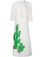 Mira Mikati Cactus Printed Kaftan Dress