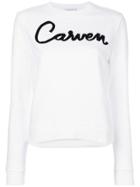 Carven Printed Sweatshirt - White