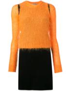 Walter Van Beirendonck Vintage Mohair Overlay Dress - Yellow & Orange