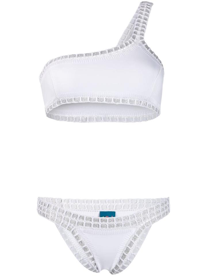 Kiini One Shoulder Bikini - White