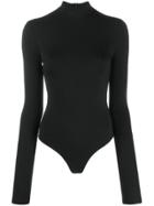 David Koma Turtleneck Fitted Bodysuit - Black