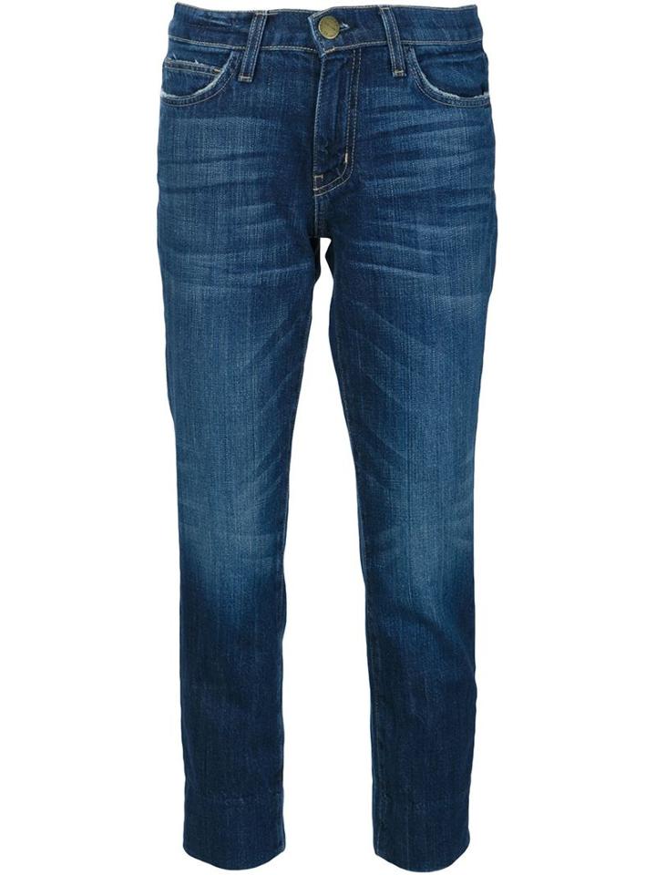 Current/elliott Cropped Jeans, Women's, Size: 24, Blue, Cotton