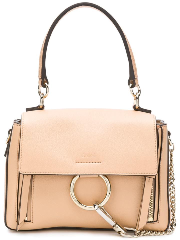 Chloé Faye Day Shoulder Bag - Nude & Neutrals