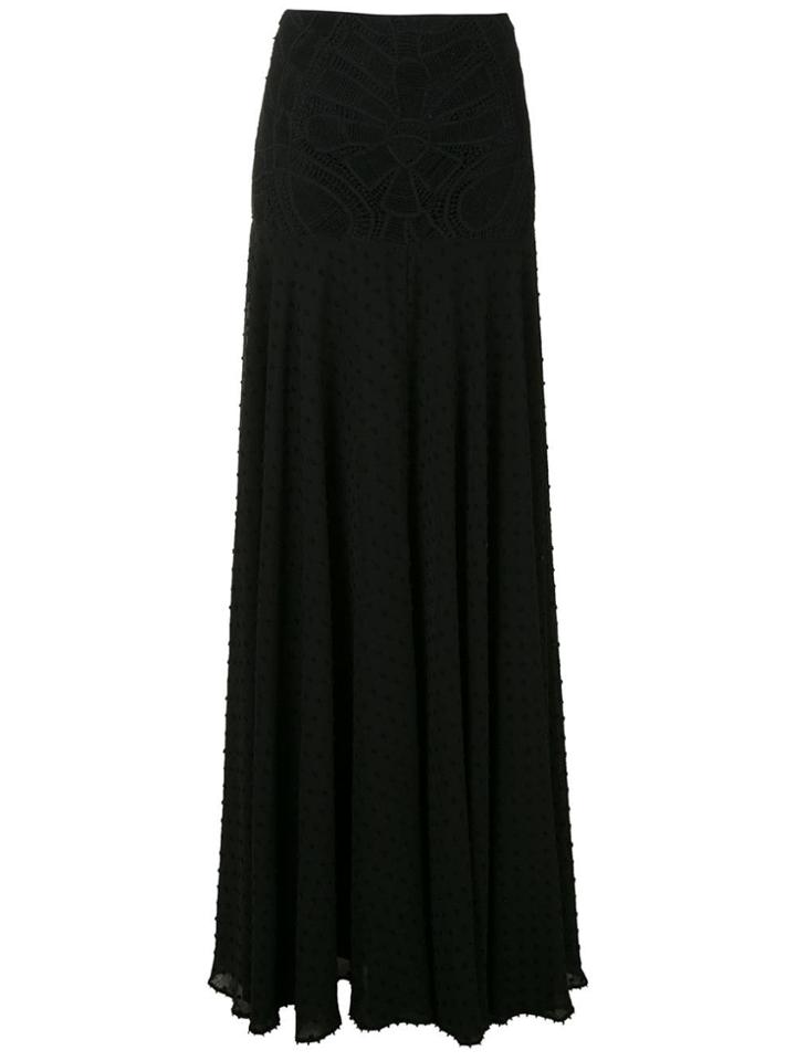 Martha Medeiros Catarine Lace Maxi Skirt - Black