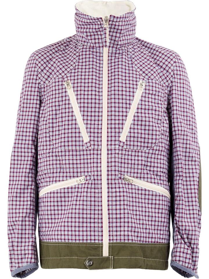 Junya Watanabe Man Plaid Zipped Jacket - Red