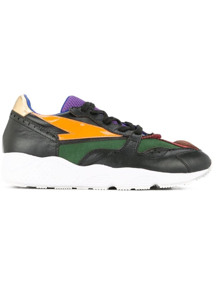 Kolor Colour Block Panelled Sneakers - Multicolour
