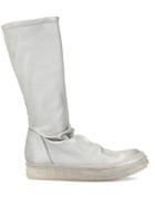 Rick Owens Mid-calf Moon Boots - Silver