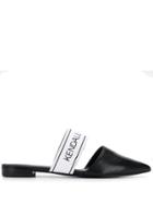 Kendall+kylie T-bar Logo Mules - Black