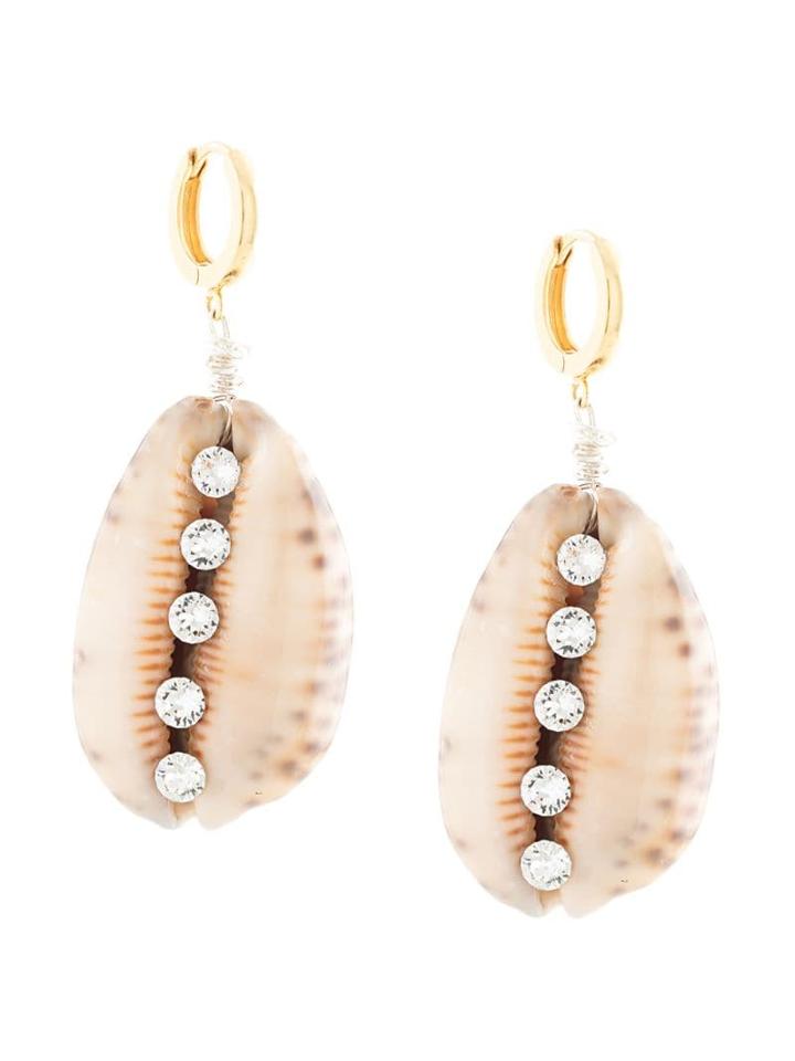 Wald Berlin Bootylicious Shell Drop Earring - Neutrals