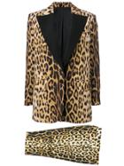 Moschino Vintage 1990's Leopard Print Suit - Neutrals