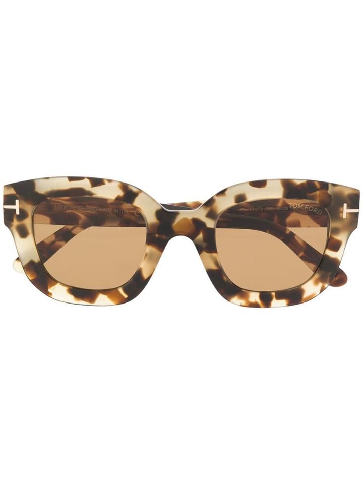Tom Ford Eyewear Tortoiseshell-effect Sunglasses - Neutrals