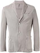 Cruciani - Fitted Blazer - Men - Cotton - 54, Grey, Cotton