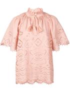 Sea Naomie Embroidered Blouse - Pink