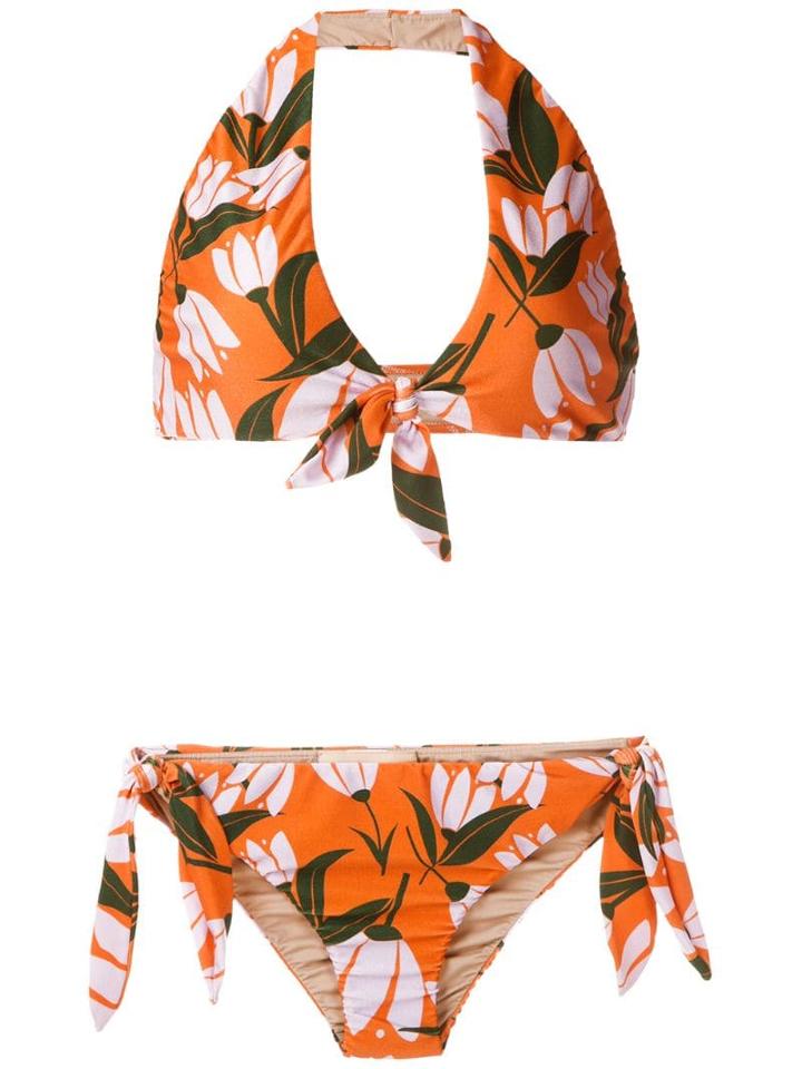 Adriana Degreas Printed Halter Neck Biniki Set - Multicolour