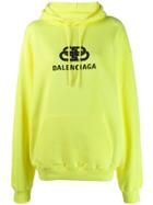 Balenciaga Back Pulled Hoodie - Yellow