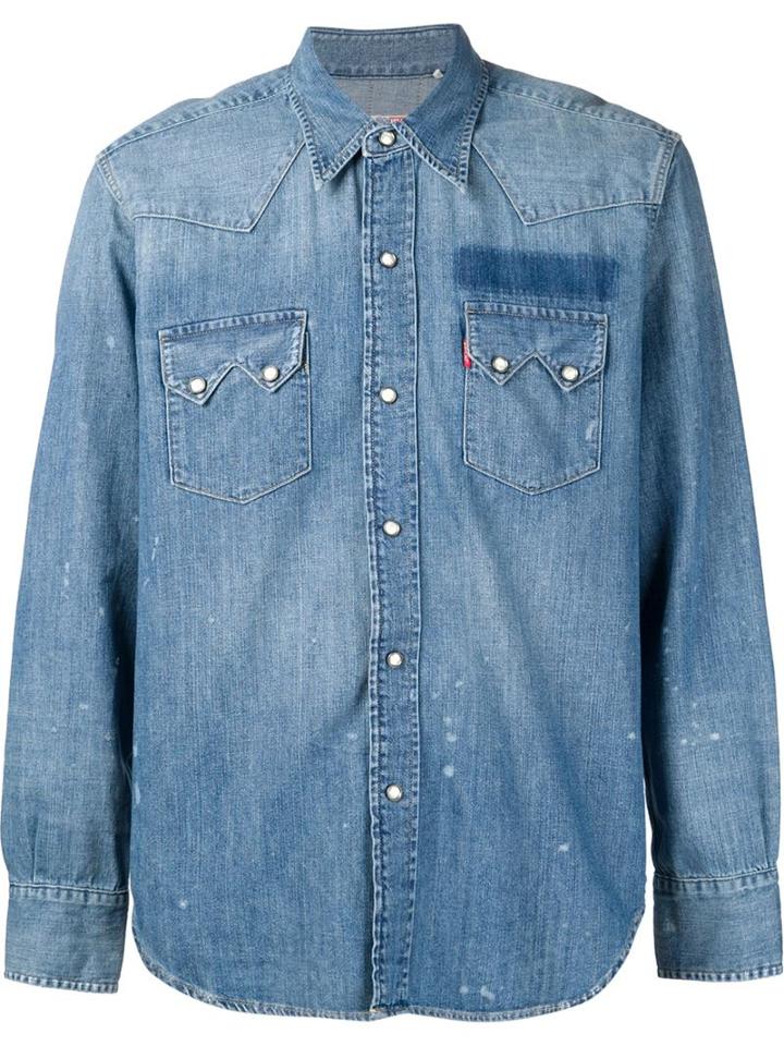 Levi S Vintage Clothing Classic Denim Shirt, Men's, Blue, Cotton