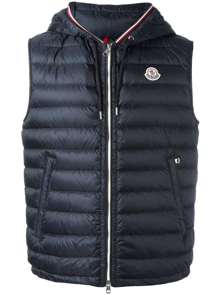 Moncler Cyriaque Padded Gilet, Men's, Size: 6, Blue, Polyamide/feather Down