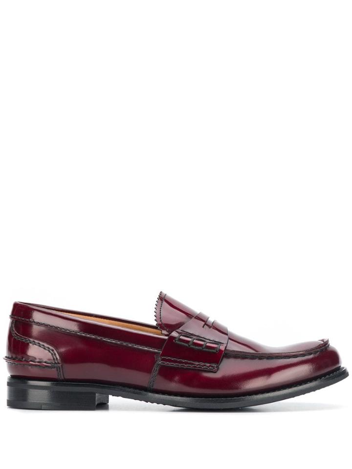 Church's Low Heel Classic Loafers - Red